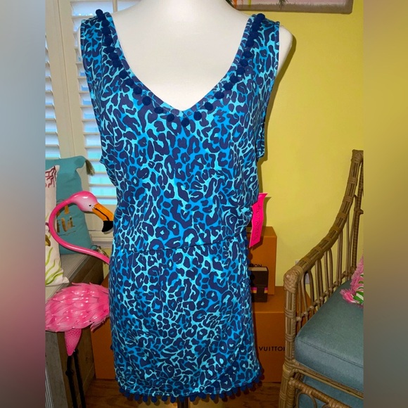 Lilly Pulitzer NWT Gigi Romper My Favorite Spot Oyster Bay Navy Size XL - Picture 6 of 7